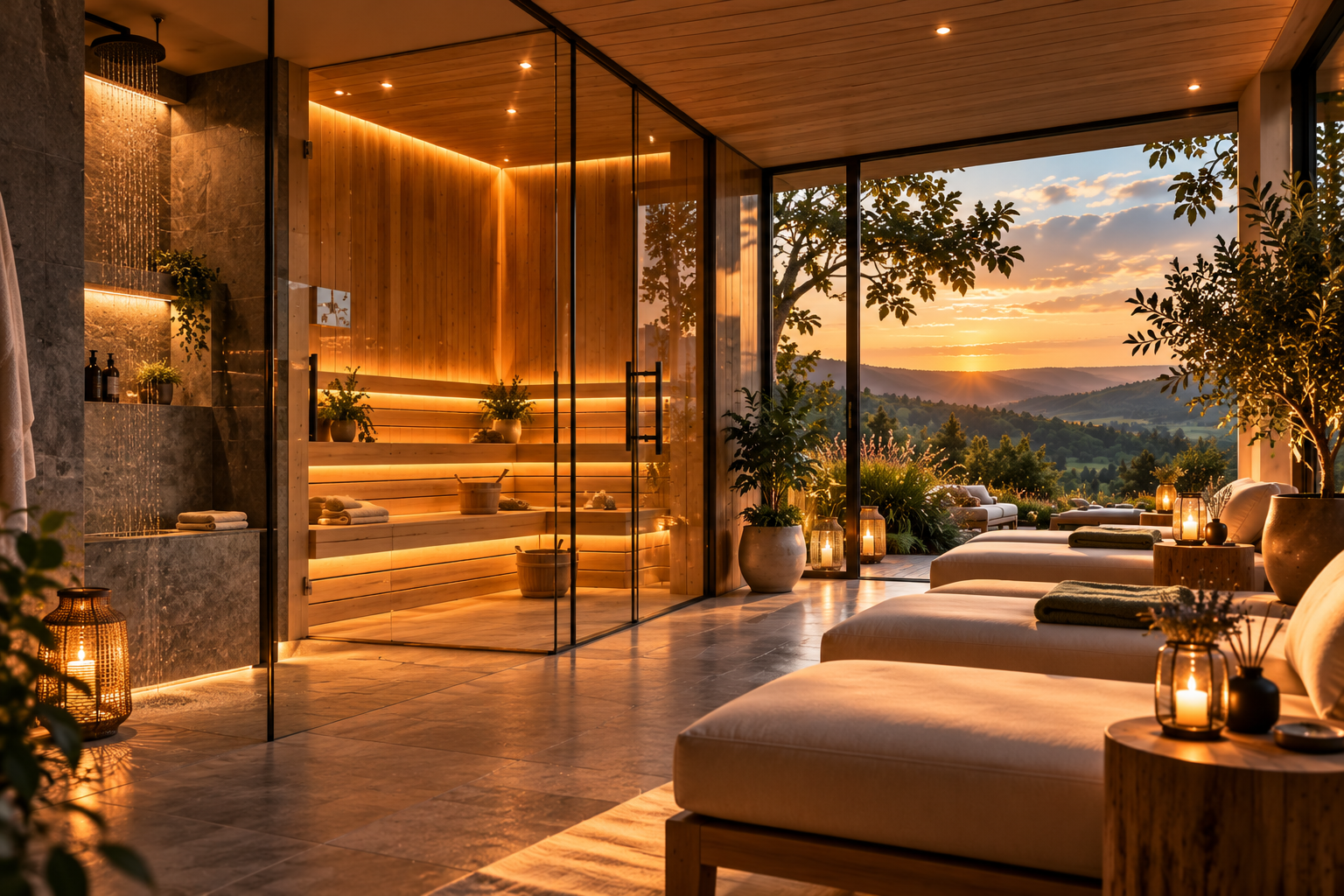 Wellness, Sauna und Ruhebereich